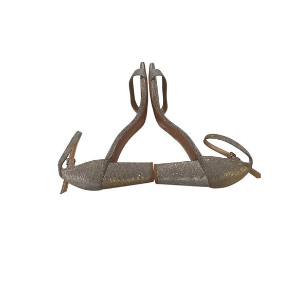 Stuart Weitzman Womens Near Nude Ankle Strap Block Heel Sandals 11.5 - Picture 6 of 7